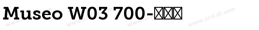 Museo W03 700字体转换